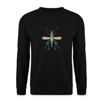Insectarium Insect Art Mosquitos Illustration - Unisex Sweatshirt - black - Front - Alina (178cm) & Michal (187cm)
