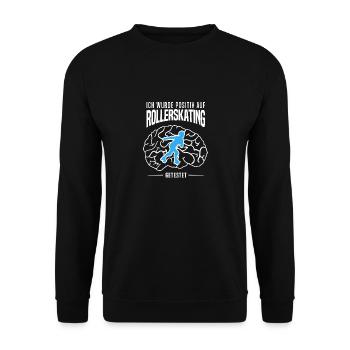 Rollschuhe Inlineskates Skater - positiv getestet - Unisex Pullover - Schwarz - Vorne - Alina (178cm) & Michal (187cm)