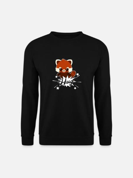 Cute Red Panda - Unisex Sweatshirt - black