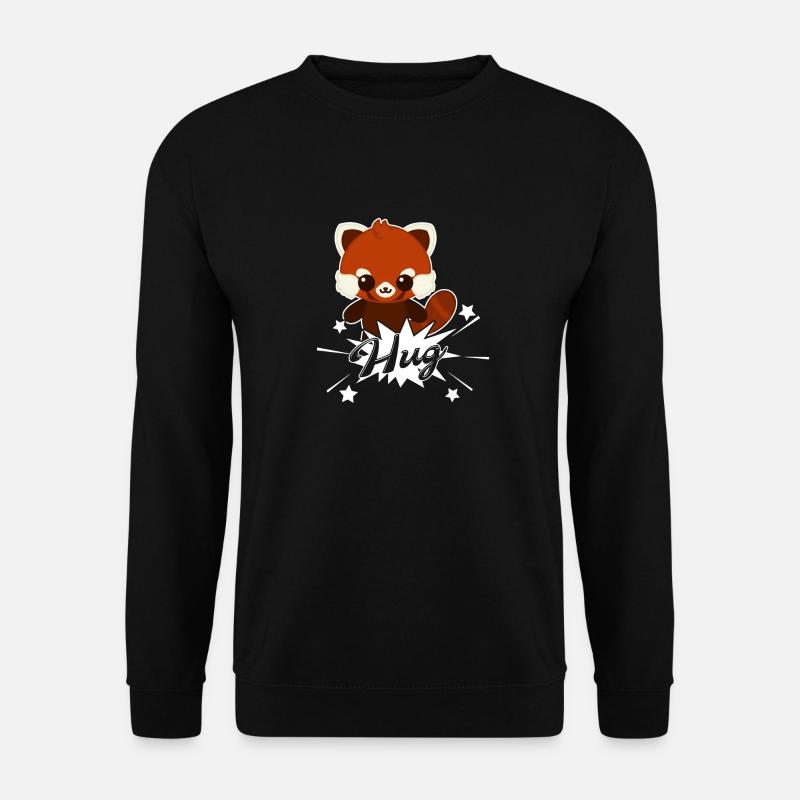 Süßer Roter Panda - Unisex Pullover - Schwarz