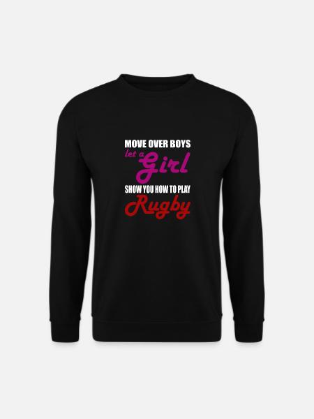 RUGBY WOMAN GIRL SISTER - Unisex Sweatshirt - black