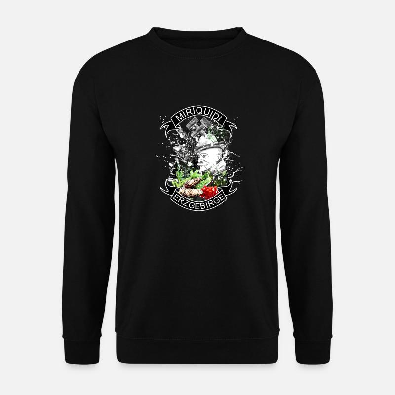 Miriquidi - Erzgebirge Bergbau und Heimat - Unisex Pullover - Schwarz