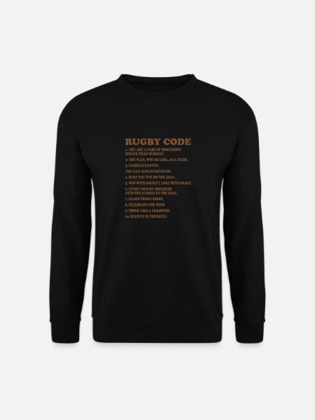 RUGBY CODE TEAM COACH - Unisex Sweatshirt - black