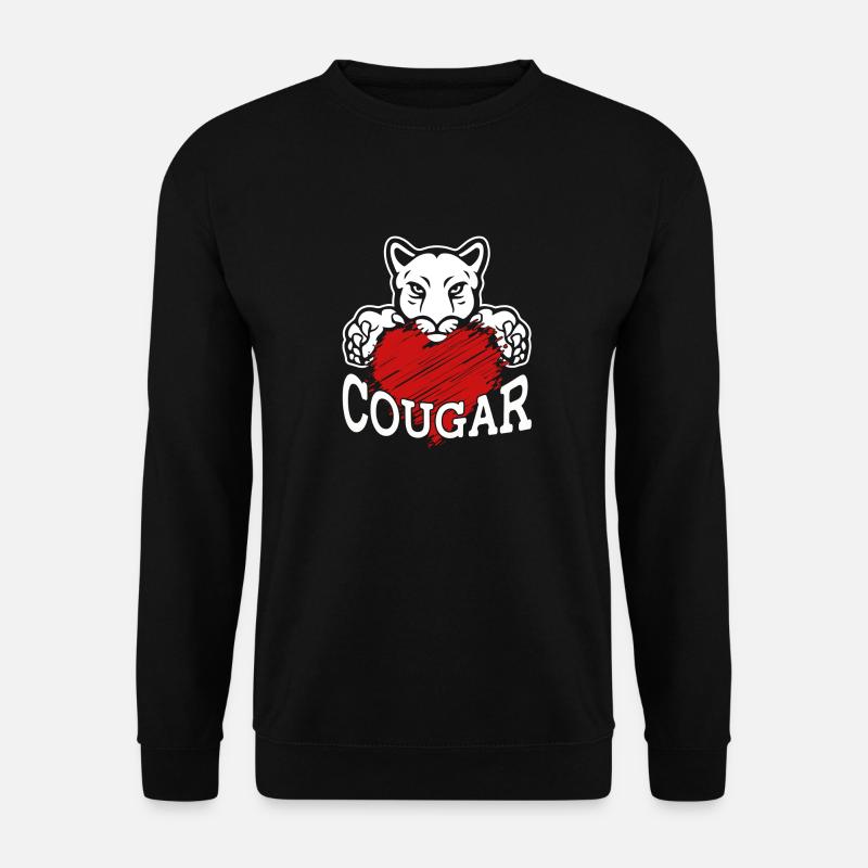 Cougar Heart - Unisex Sweatshirt - black