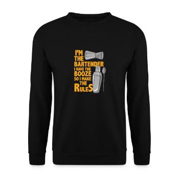 Barkeeper - Unisex Pullover - Schwarz - Vorne - Alina (178cm) & Michal (187cm)