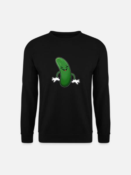 Lustig Zucchini - Unisex Pullover - Schwarz