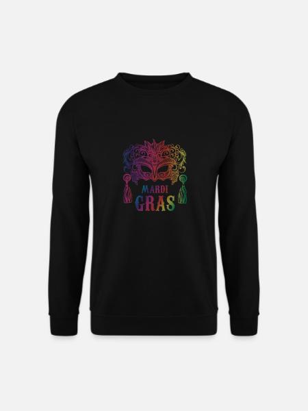 Mardi Gras|Masquerade|Carnival|Costumes|Tradition - Unisex Pullover - Schwarz