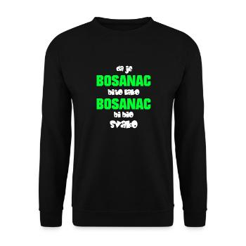 bosanac biti lako weis - Unisex Pullover - Schwarz - Vorne - Alina (178cm) & Michal (187cm)