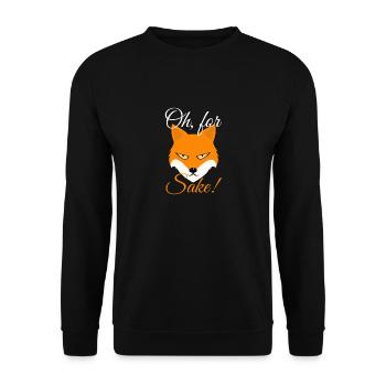 Oh pour l'amour du renard - Conception d'amant de renard - Sweat-shirt Unisexe - noir - Devant - Alina (178cm) & Michal (187cm)
