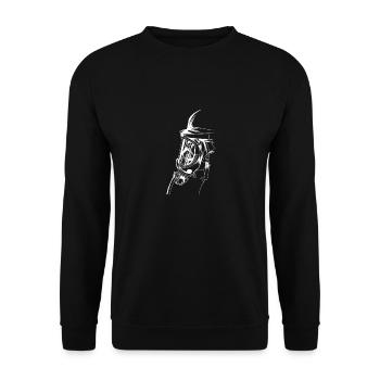Pompier masqué prêt à être utilisé - Sweat-shirt Unisexe - noir - Devant - Alina (178cm) & Michal (187cm)