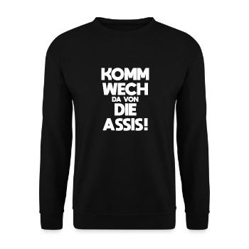 Ruhrpott Sprüche Ruhrgebiet Pottliebe Geschenk - Unisex Pullover - Schwarz - Vorne - Alina (178cm) & Michal (187cm)