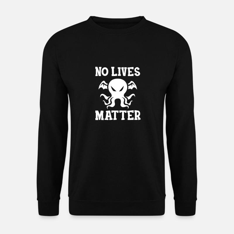 Lord Savior Cthulhu Funny Parodie Religion - Unisex Pullover - Schwarz