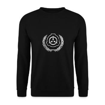 SCP Foundation Crest - Unisex Sweatshirt - black - Front - Alina (178cm) & Michal (187cm)