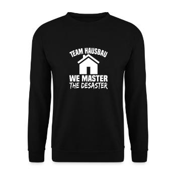 Cérémonie de remise des cadeaux aux clients de Team House Building - Sweat-shirt Unisexe - noir - Devant - Alina (178cm) & Michal (187cm)