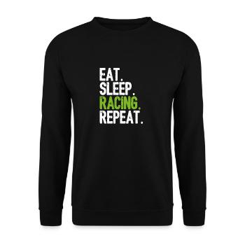 Virtual Racing Racer coureur joueur de cadeau - Sweat-shirt Unisexe - noir - Devant - Alina (178cm) & Michal (187cm)