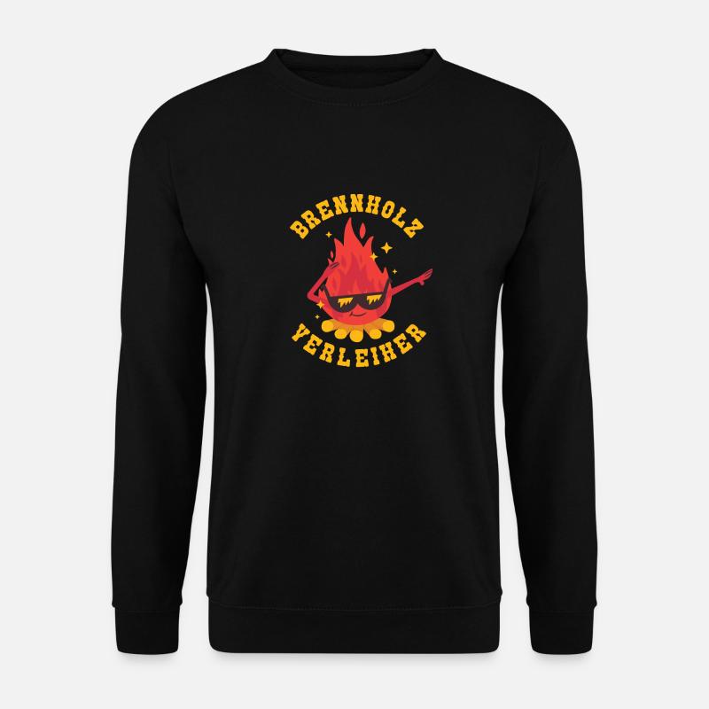 Brennholz Verleiher Holzfäller Waldarbeiter Shirt - Unisex Pullover - Schwarz