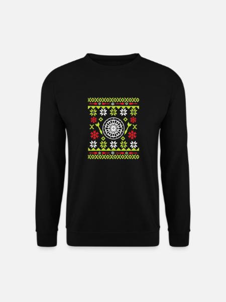 Christmas Ugly Dart - Unisex Sweatshirt - black