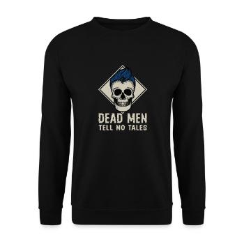 DEAD MEN TELL NO TALES - Unisex Sweatshirt - black - Front - Alina (178cm) & Michal (187cm)