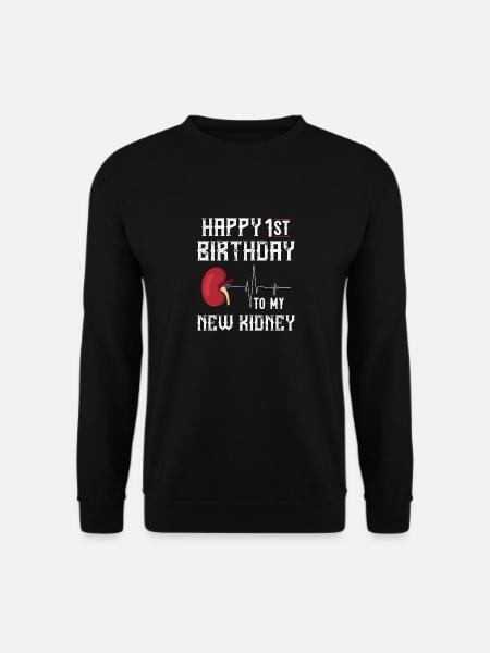 Jubiläum des Nierentransplantationsempfängers 1. Druck - Unisex Pullover - Schwarz