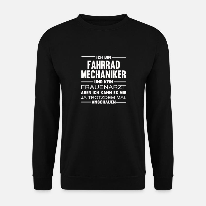 Fahrradmechaniker Zweiradmechaniker Geschenkidee - Unisex Pullover - Schwarz