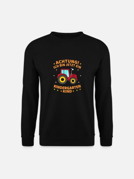 Ich Bin Jetzt Ein Kindergartenkind Traktor - Unisex Pullover - Schwarz