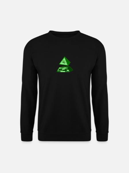 Conspiracy Theorist All Seeing Eye Illuminati - Unisex Sweatshirt - black