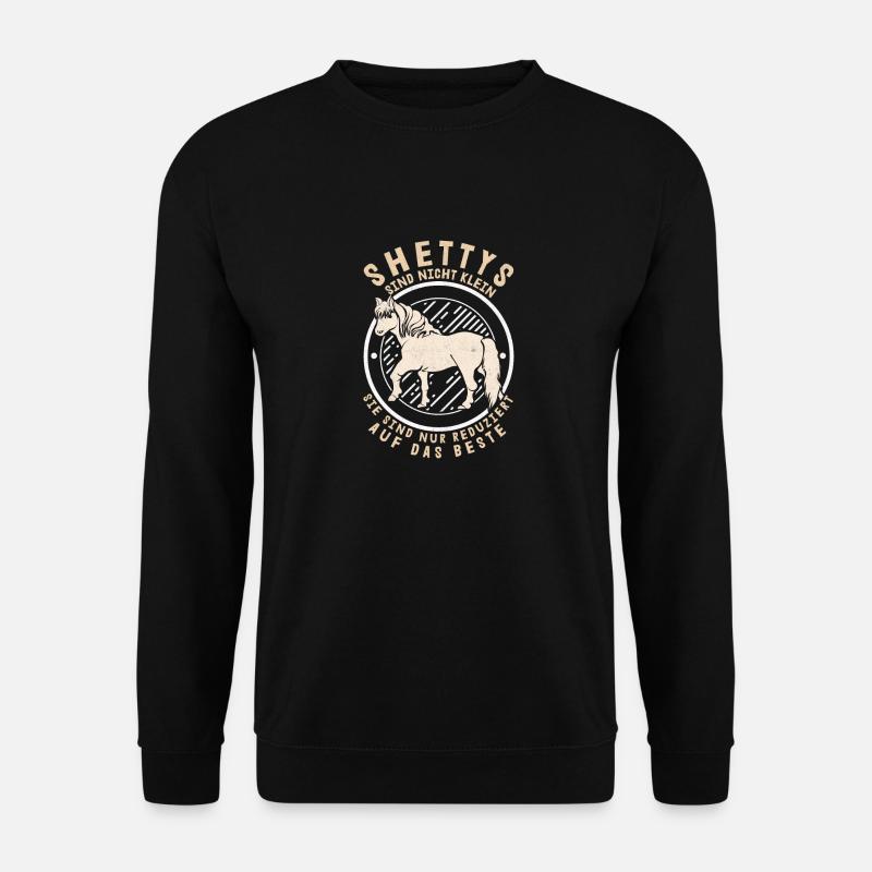 Shetty Klein Shetlandpony Pferdebesitzer Pferd - Unisex Pullover - Schwarz