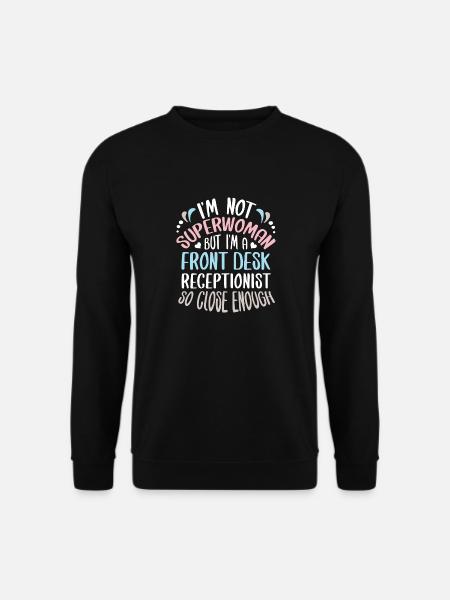 Rezeptionist Empfang Job Pension Rezeption Hotel - Unisex Pullover - Schwarz