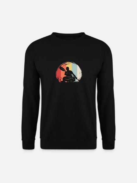 Kajak Kajak Fahren - Unisex Pullover - Schwarz
