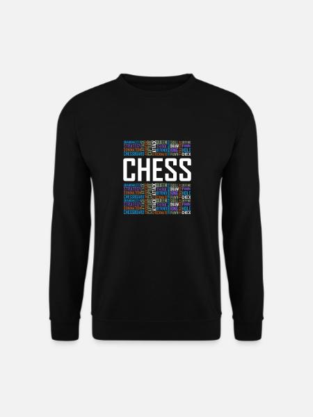 Schachhemd, Schachgeschenke, Schach - Unisex Pullover - Schwarz