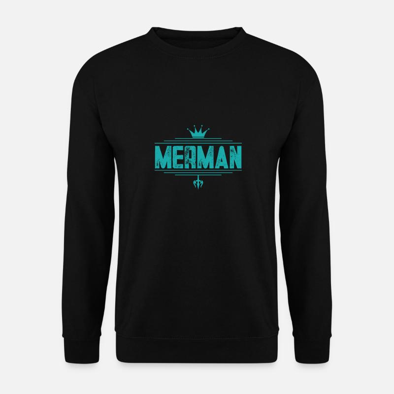 Merman Mermaid - Unisex Sweatshirt - black