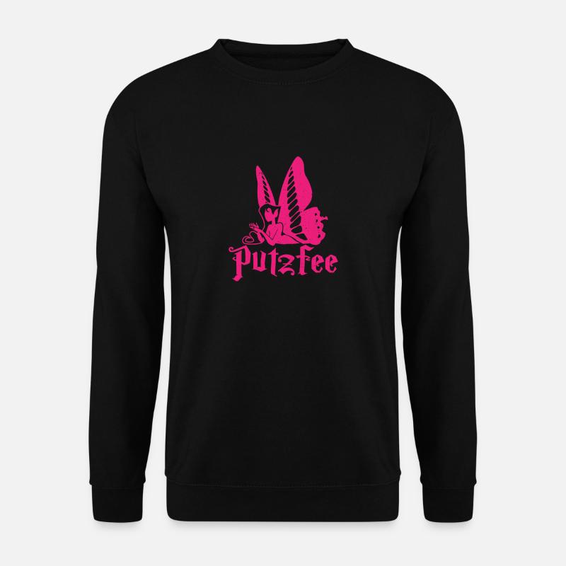 Putzfee Putzfrau Ordnung Putzfimmel Putzen - Unisex Pullover - Schwarz