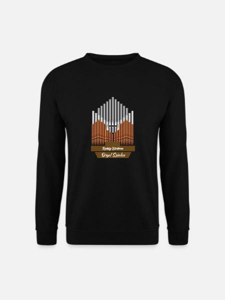 Orgel Organist Orgeler Kirche Organistin Orgelerin - Unisex Pullover - Schwarz