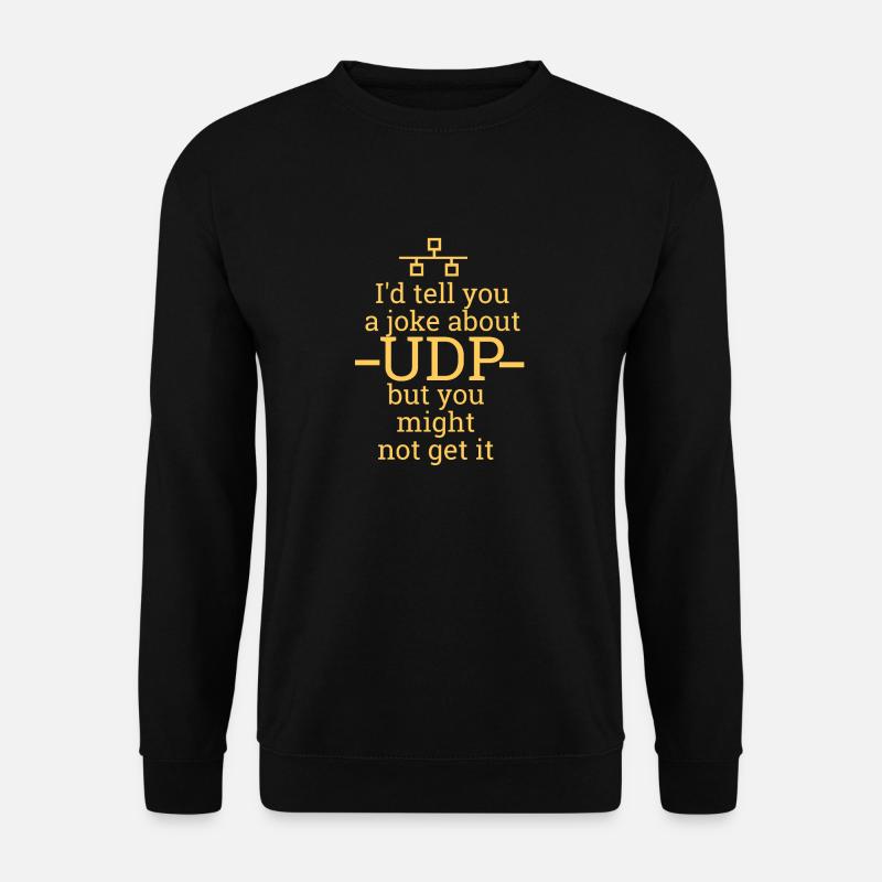 UDP witz | Netzwerk, Admin, Administrator 100153 - Unisex Pullover - Schwarz
