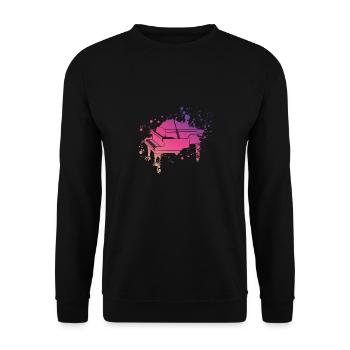 Piano Splach - Sweat-shirt Unisexe - noir - Devant - Alina (178cm) & Michal (187cm)