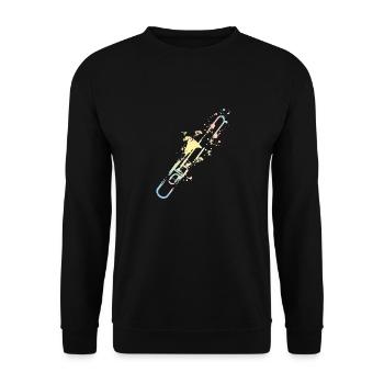 Splash Posaune - Unisex Pullover - Schwarz - Vorne - Alina (178cm) & Michal (187cm)