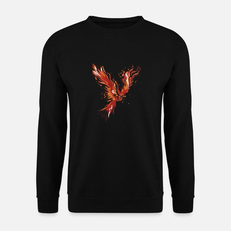 Burning Phoenix - Unisex Sweatshirt - black