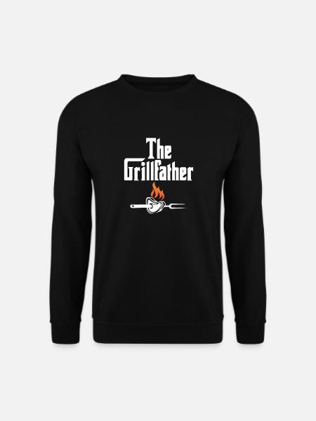 Lustige Grillvater-Grillpartys - Unisex Pullover - Schwarz