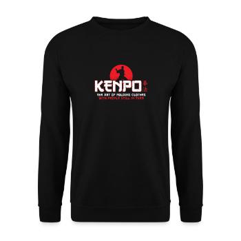 Vêtements pliants - Karaté Kenpo américain - Karateka - Sweat-shirt Unisexe - noir - Devant - Alina (178cm) & Michal (187cm)