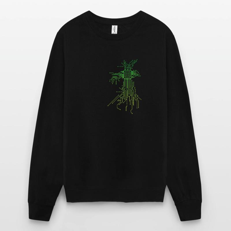 PCB circuit boards layout CPU heart computer admin nerd Unisex Sweatshirt