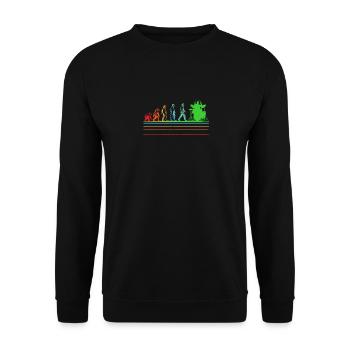 T-Shirt Tambour Batteur Tambour Tambour - Sweat-shirt Unisexe - noir - Devant - Alina (178cm) & Michal (187cm)