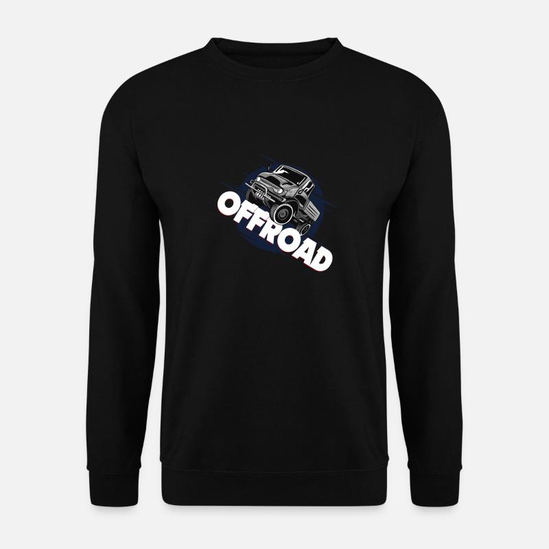 Offroad, Unimog, Unimog 406,Nutzfahrzeuge - Unisex Pullover - Schwarz