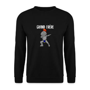 Grande Frère - Unisex Pullover - Schwarz - Vorne - Alina (178cm) & Michal (187cm)