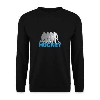 hockey feldhockey hockeyschläger sport eishockey - Unisex Pullover - Schwarz - Vorne - Alina (178cm) & Michal (187cm)