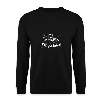 Skier's saying | Ski Skis Skiing Gifts - Unisex Sweatshirt - black - Front - Alina (178cm) & Michal (187cm)
