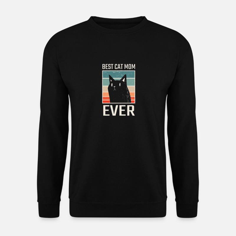 Best Cat Mom - Unisex Pullover - Schwarz