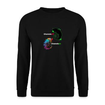 Caméléons - Sweat-shirt Unisexe - noir - Devant - Alina (178cm) & Michal (187cm)