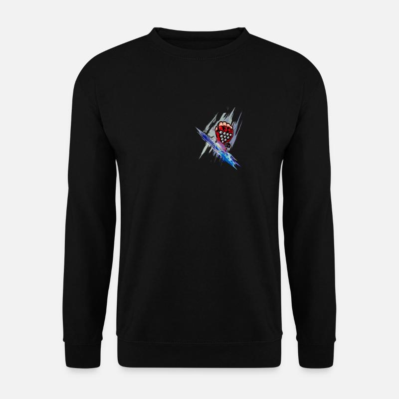 fighter glove art - Unisex Sweatshirt - black