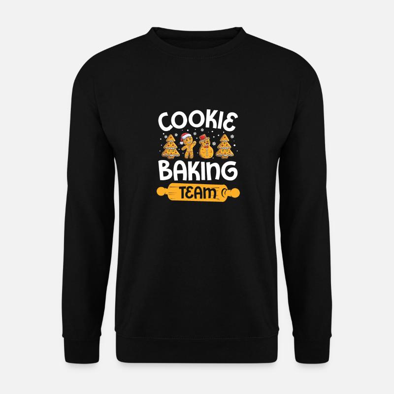 Retour Team Bakers Christmas Cookie Baking Gingerbread - Sweat-shirt Unisexe - noir