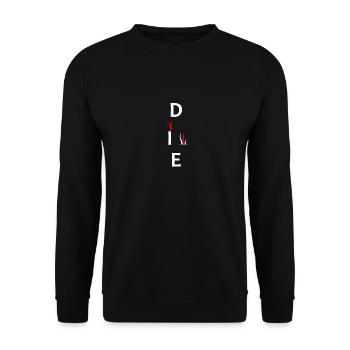 Diver text - Unisex Sweatshirt - black - Front - Alina (178cm) & Michal (187cm)